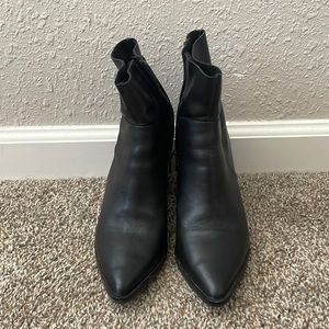 Brand Name Black Ankle Boots (only used once)